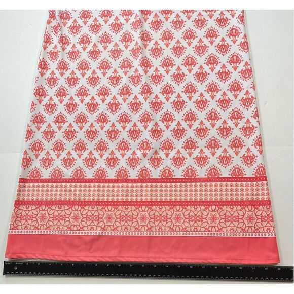 Cabana Life X Talbots Lace Up Swim Dress Coral Sleeveless Size Medium UPF 50+ - Picture 6 of 6